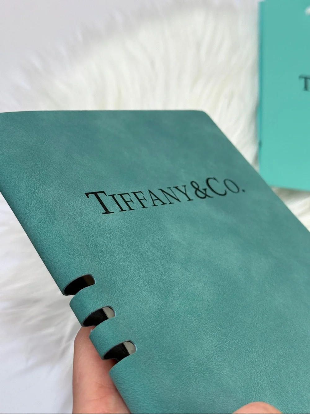 Tiffany Signature Teal Office Notebook with Pen New